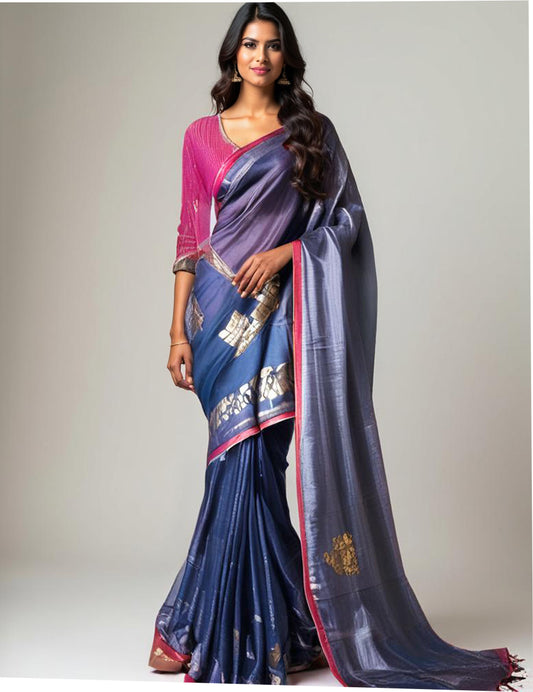 Formal Chanderi Zari Woven Saree