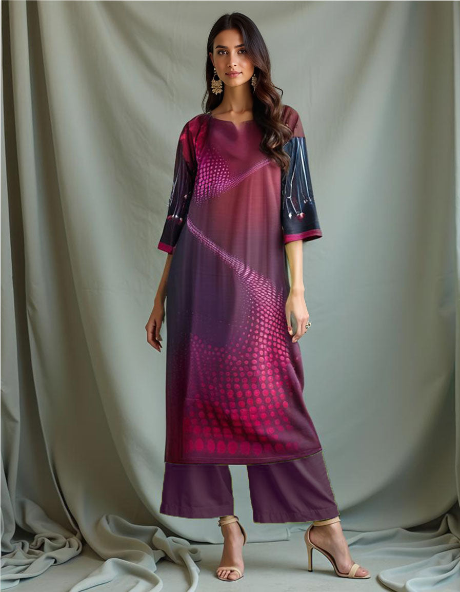 Semistitched Chanderi Kurta