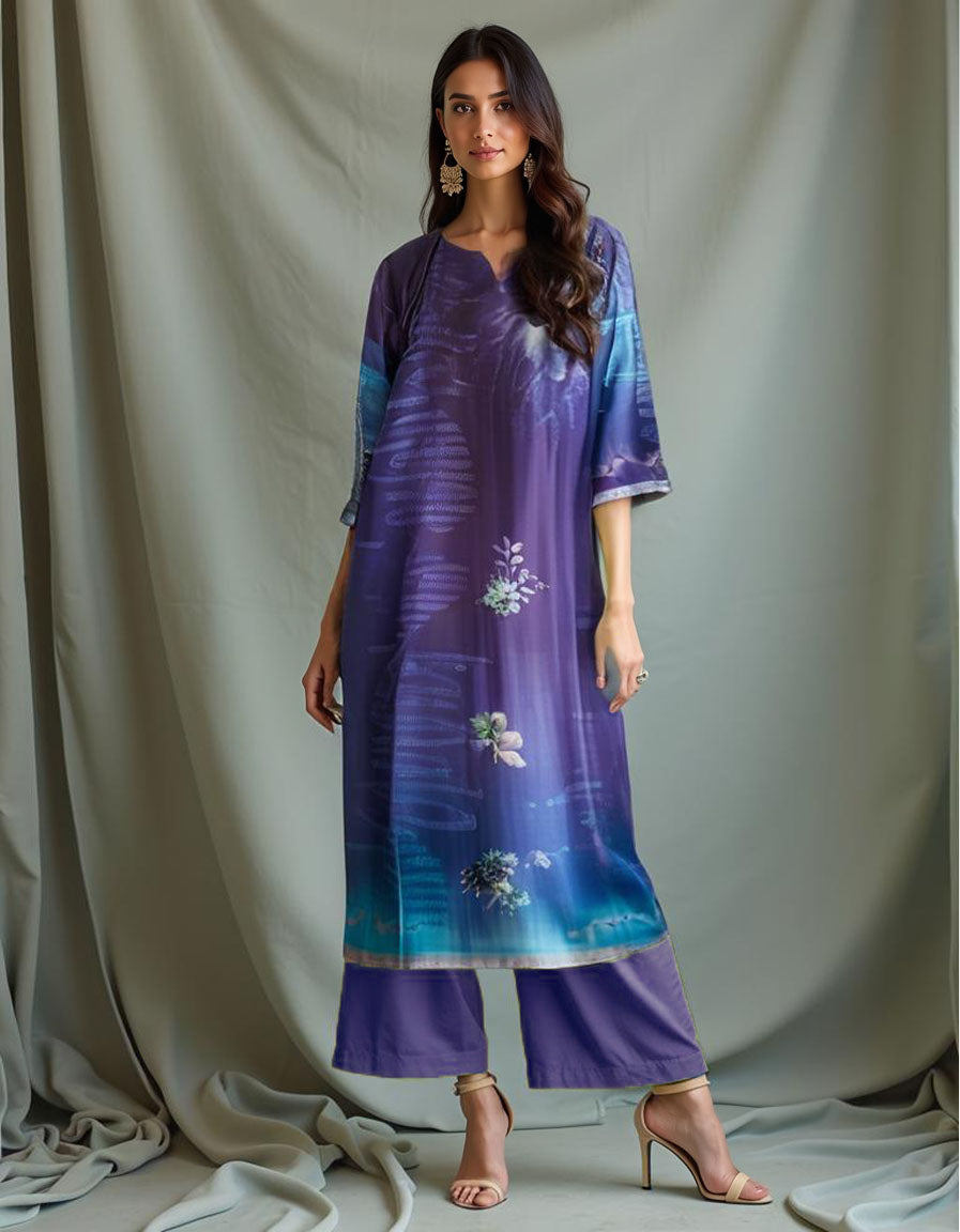 Semistitched Chanderi Kurta