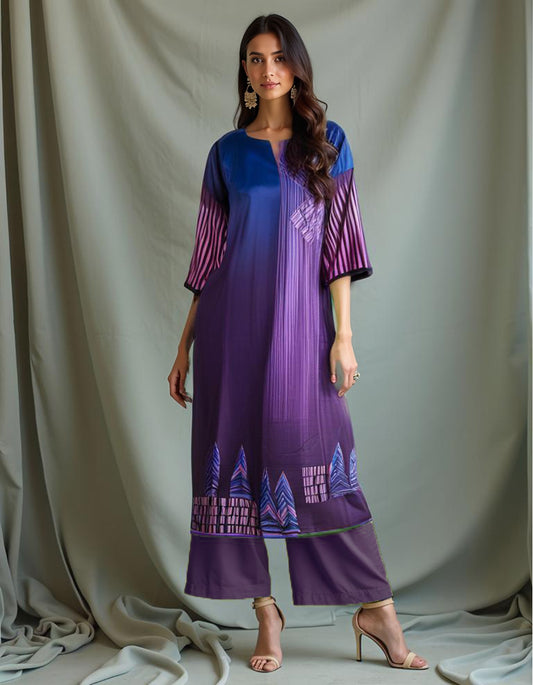 Semistitched Chanderi Kurta VISHAL KAPUR