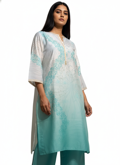 Semi Stitched Chanderi Kurta