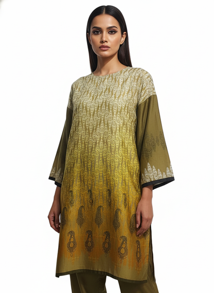 Semi Stitched Chanderi Kurta