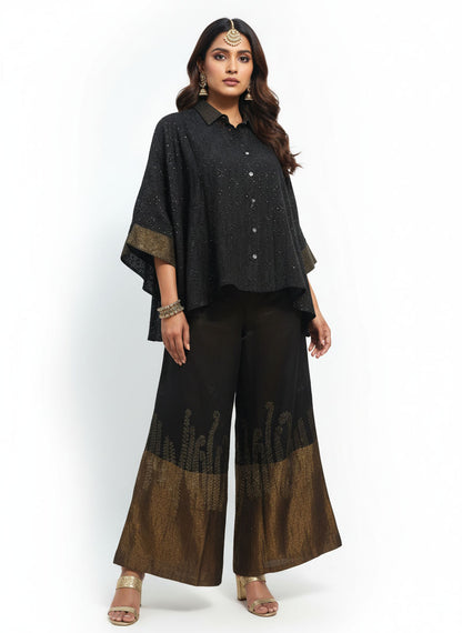 Indowestern chanderi formal coordset