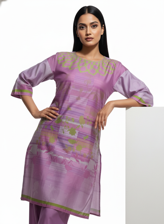 Semi Stitched Chanderi Kurta