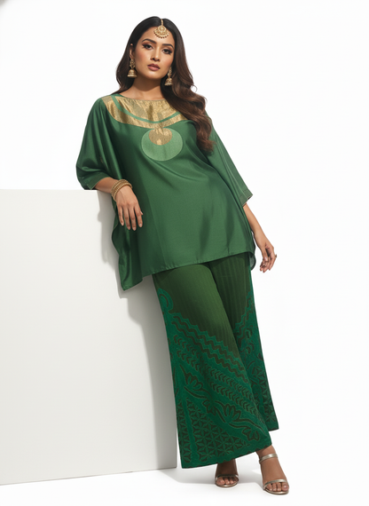 Indowestern chanderi formal coordset