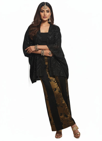 Indowestern chanderi formal coordset