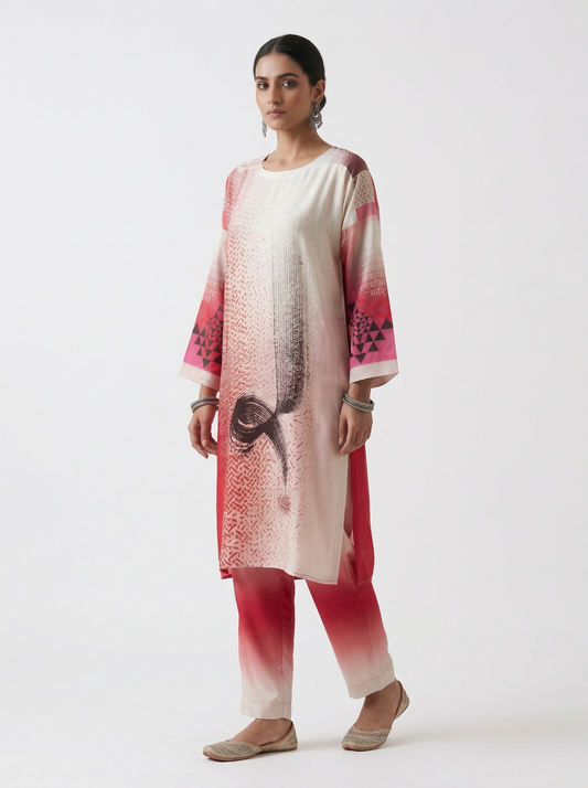 Semi Stitched Cotton lawn kurta