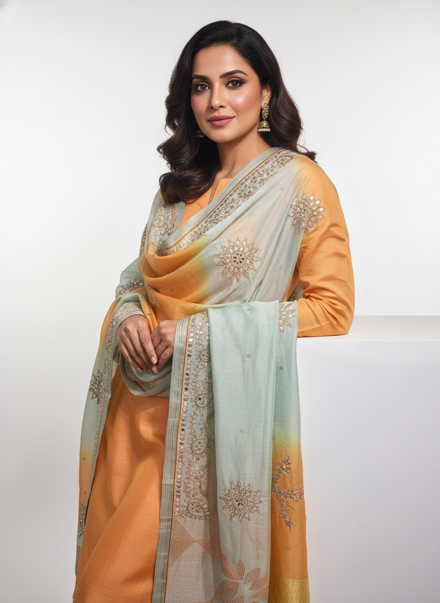 Formal chanderi Dupatta