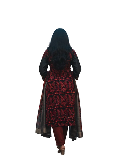 Semi Stitched Formal Chanderi Suitset