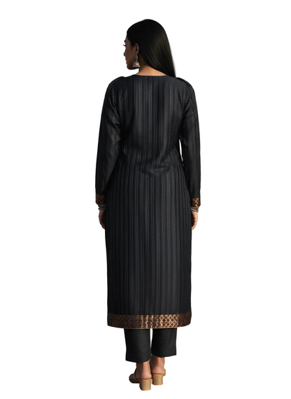 Semi Stitched Formal chanderi Kurta