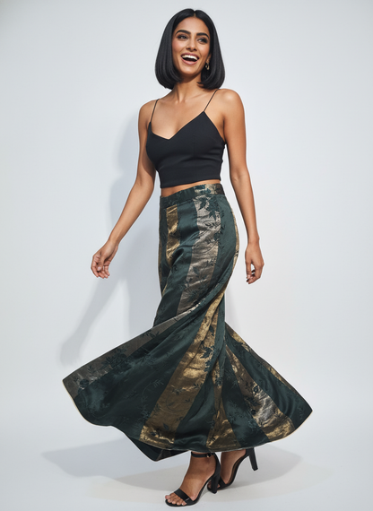 Formal Chanderi Zari Woven Palazzo pant (VKSKT01MAR19)