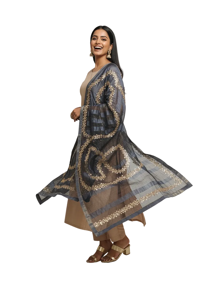 Semi Stitched Formal Chanderi Suitset