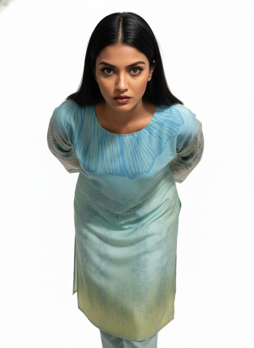 Semi Stitched Chanderi Kurta