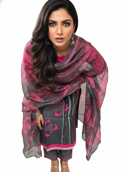 Semi Stitched Chanderi Casual Suitset VISHAL KAPUR