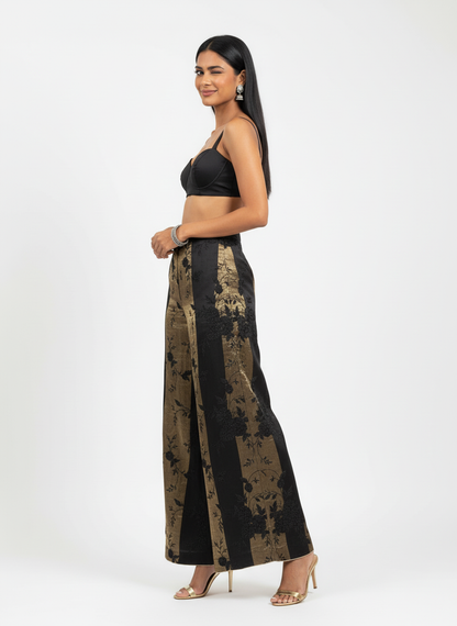 Formal chanderi Embroidered Palazzo pant