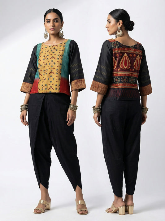 Stitched Chanderi Ɓlouse