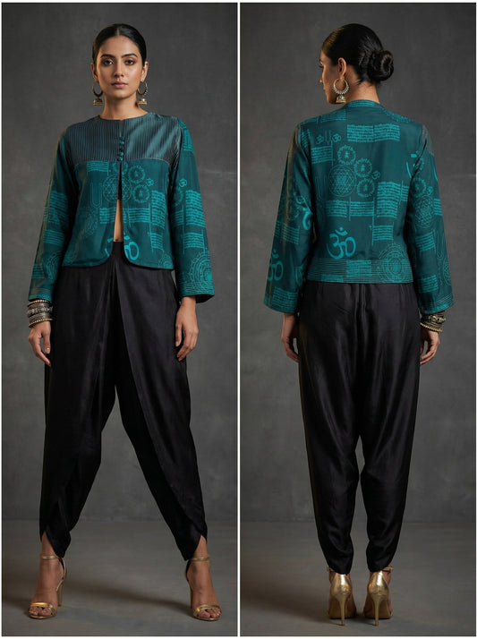 Semistitched Crepe silk Ɓlouse VISHAL KAPUR STUDIO