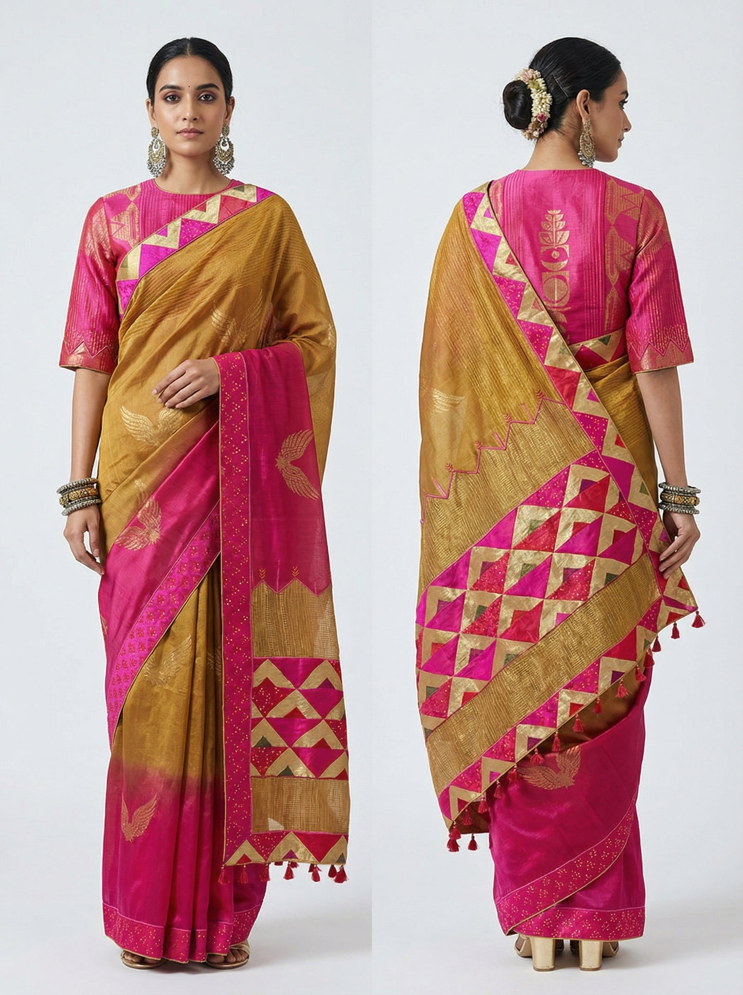 Formal Chanderi Zari Woven Saree