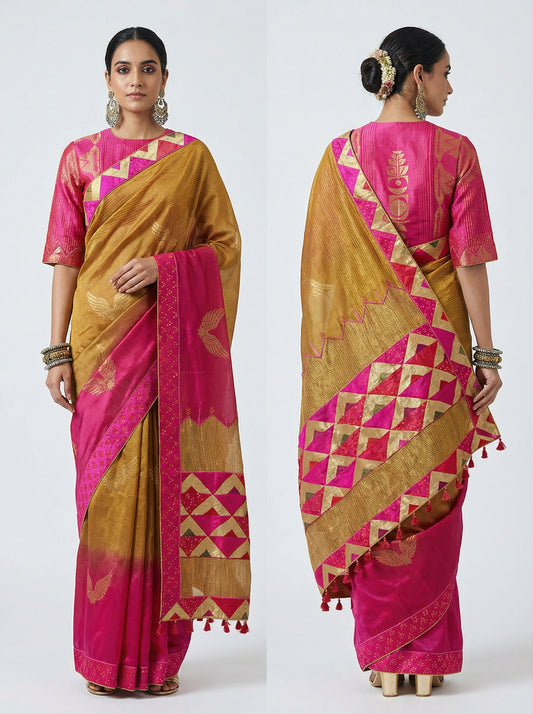 Formal Chanderi Zari Woven Saree
