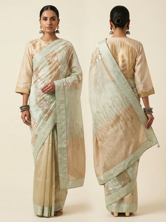 Formal Chanderi Zari Woven Saree