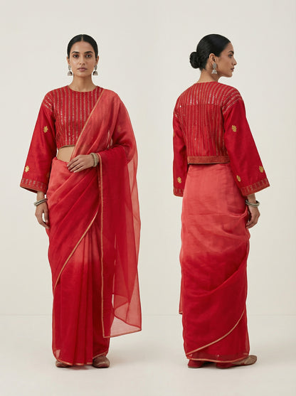 Semistitched sequiined Blouse