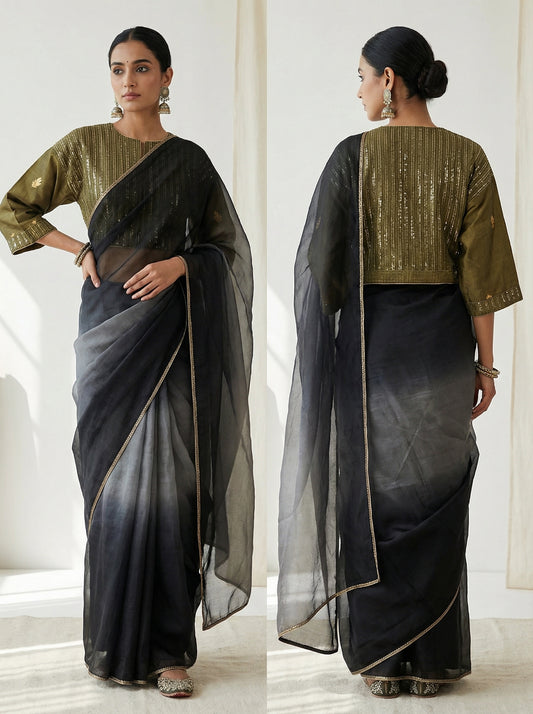 Semistitched sequinned Blouse