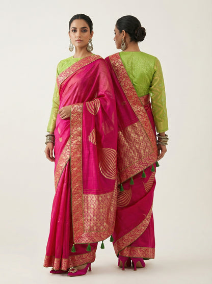 Formal Chanderi Zari Woven Saree