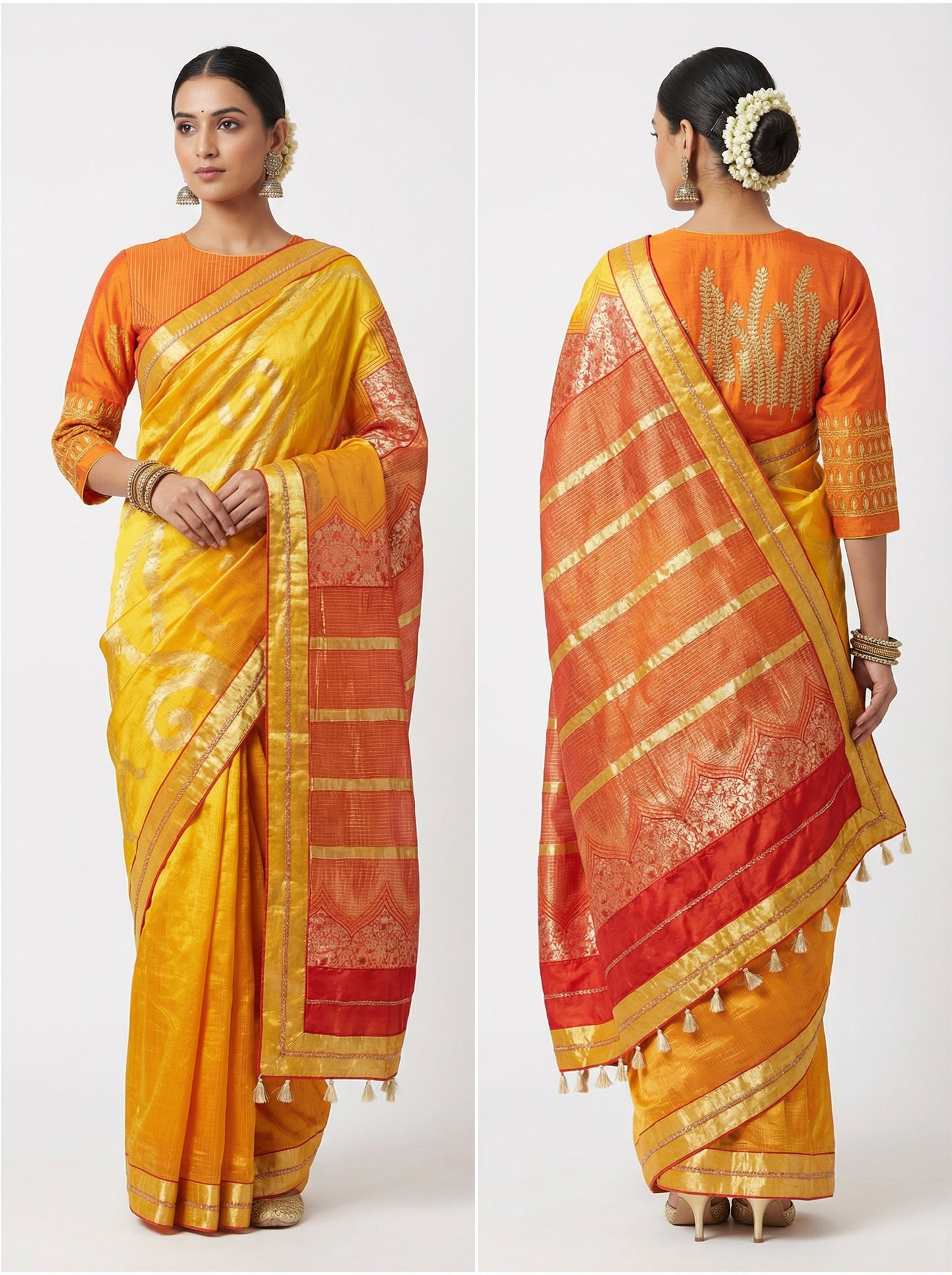 Formal Chanderi Zari Woven Saree