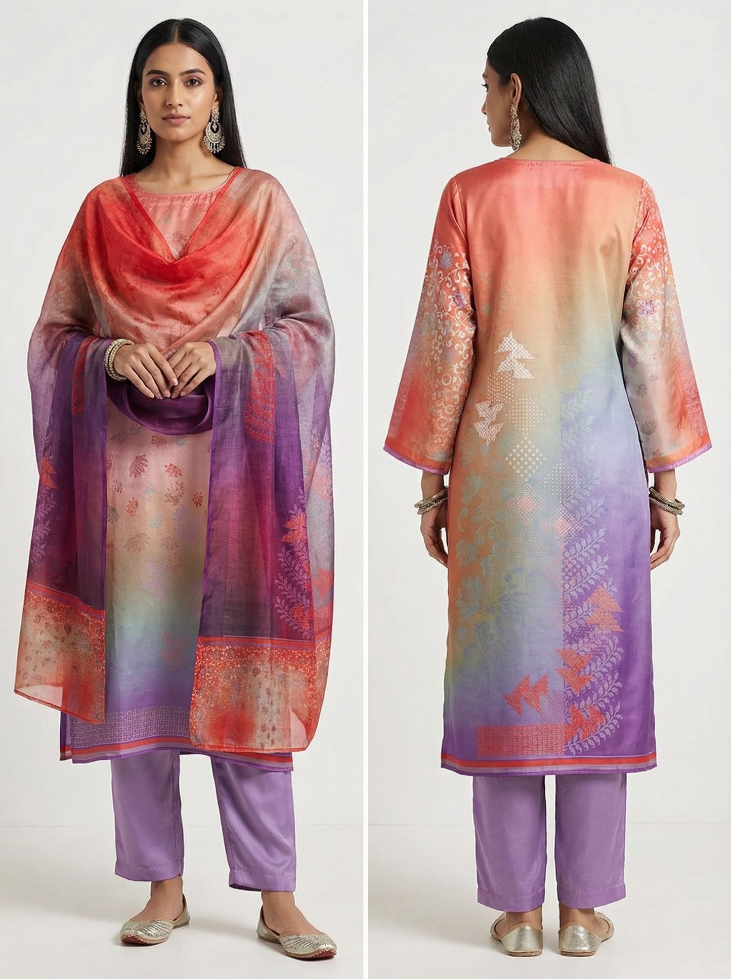 Semi Stitched Cotton Casual Suitset