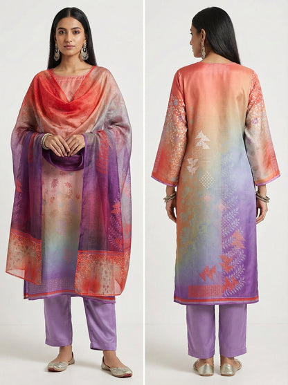 Semi Stitched Cotton Casual Suitset