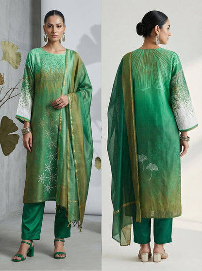 Semi Stitched Cotton Casual Suitset