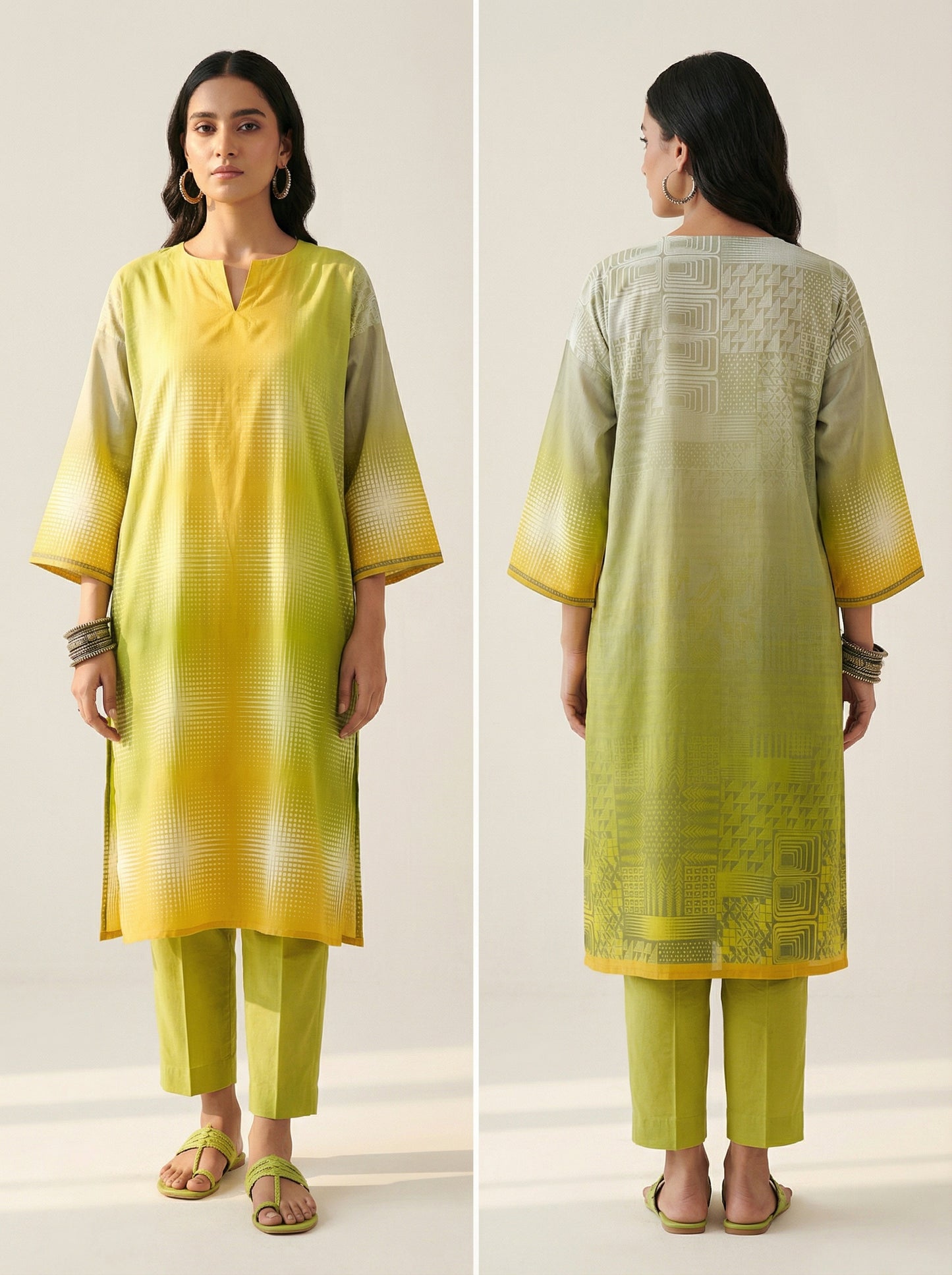 Semi Stitched Cotton Modal Kurta