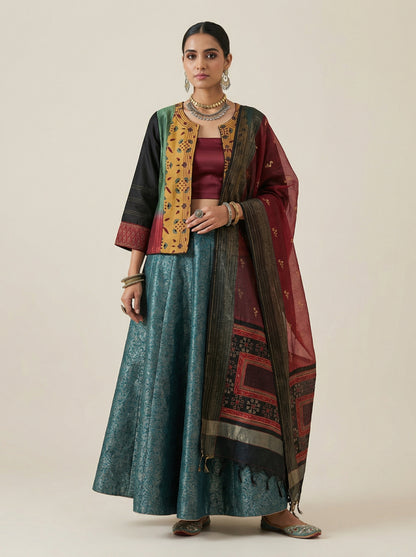 Semi stitched Formal Skirtset