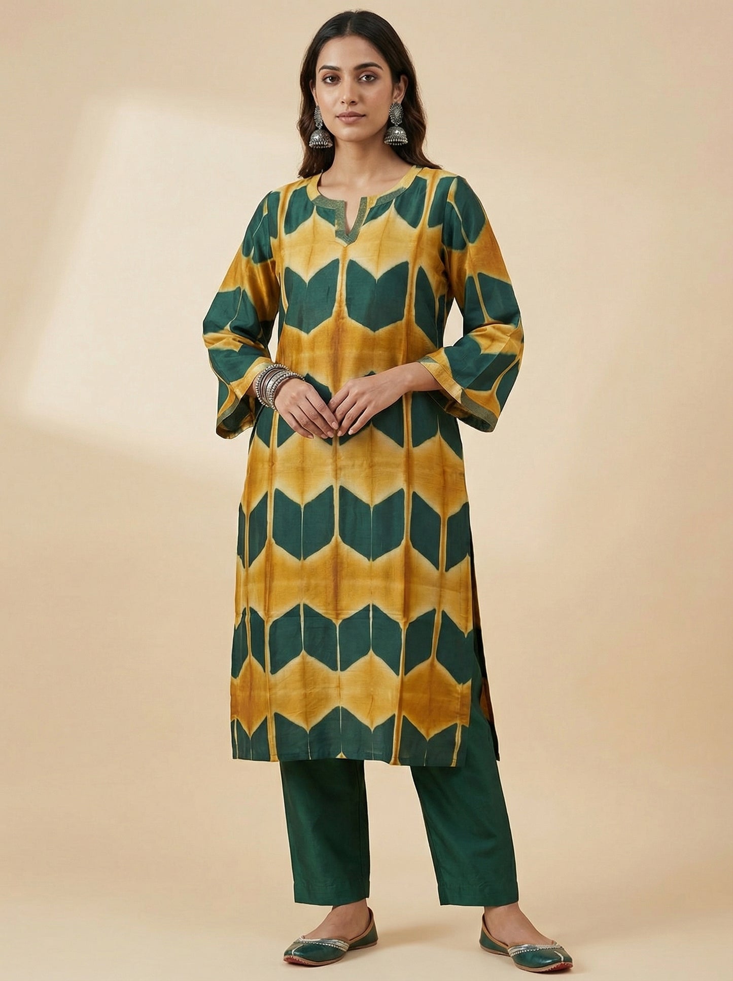 Stitched Chanderi Kurta