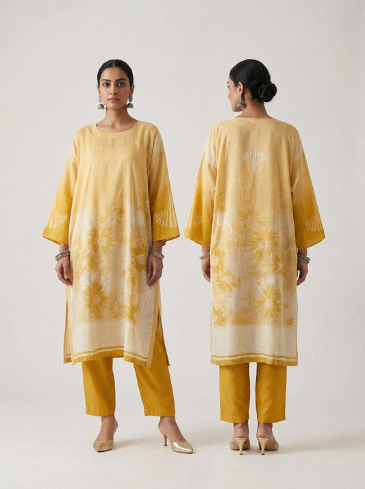 Semi Stitched Cotton lawn kurta
