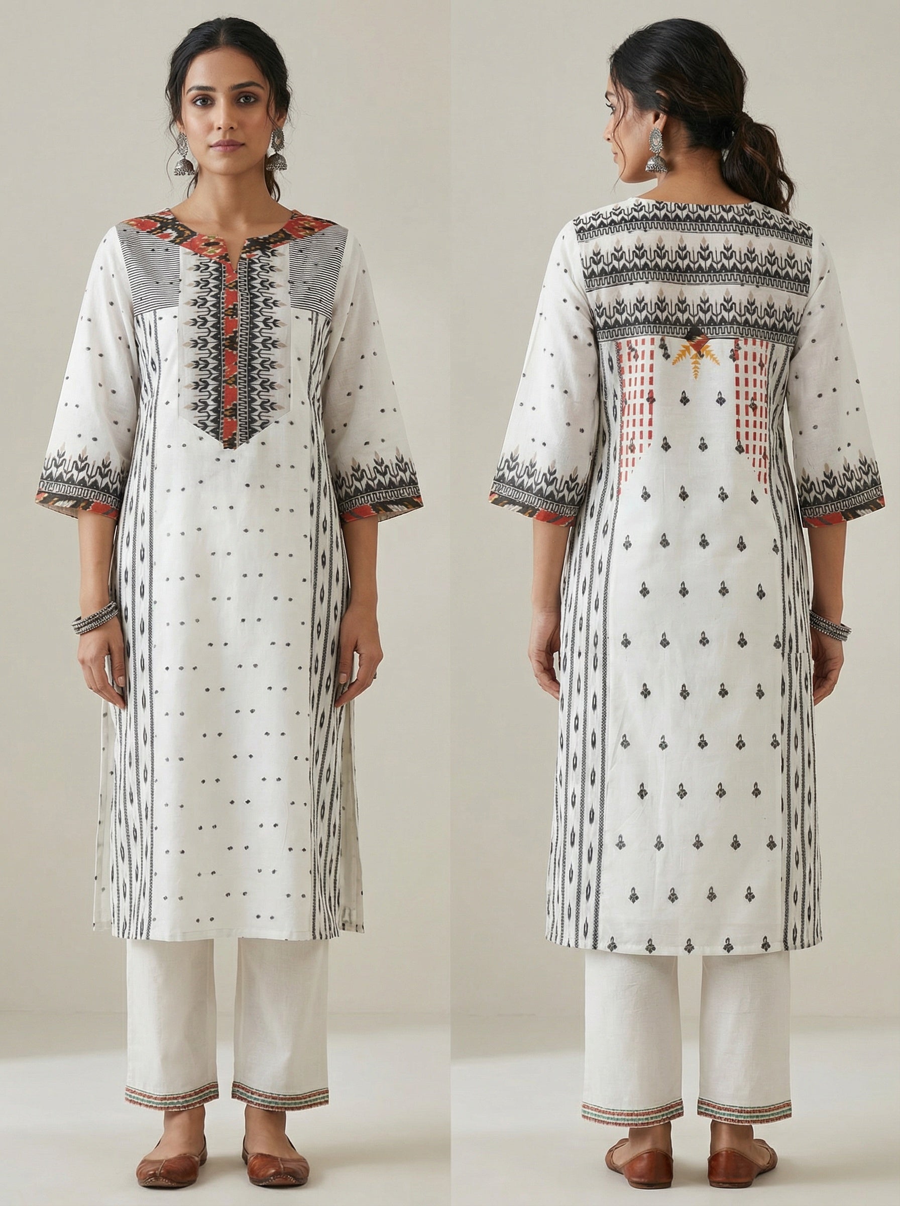 Semi Stitched Formal Cotton Kurta VISHAL KAPUR
