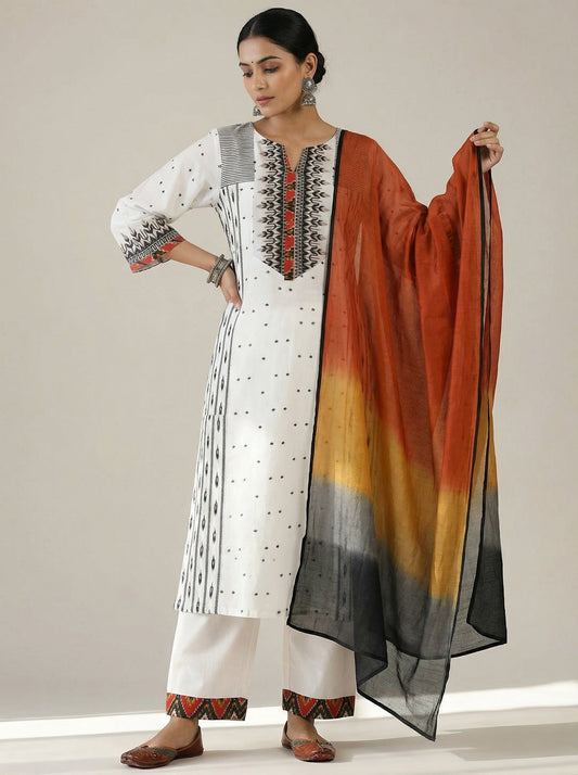 Semi Stitched Formal Cotton Kurta VISHAL KAPUR