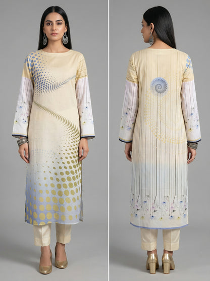 Semi Stitched Cotton Kurta