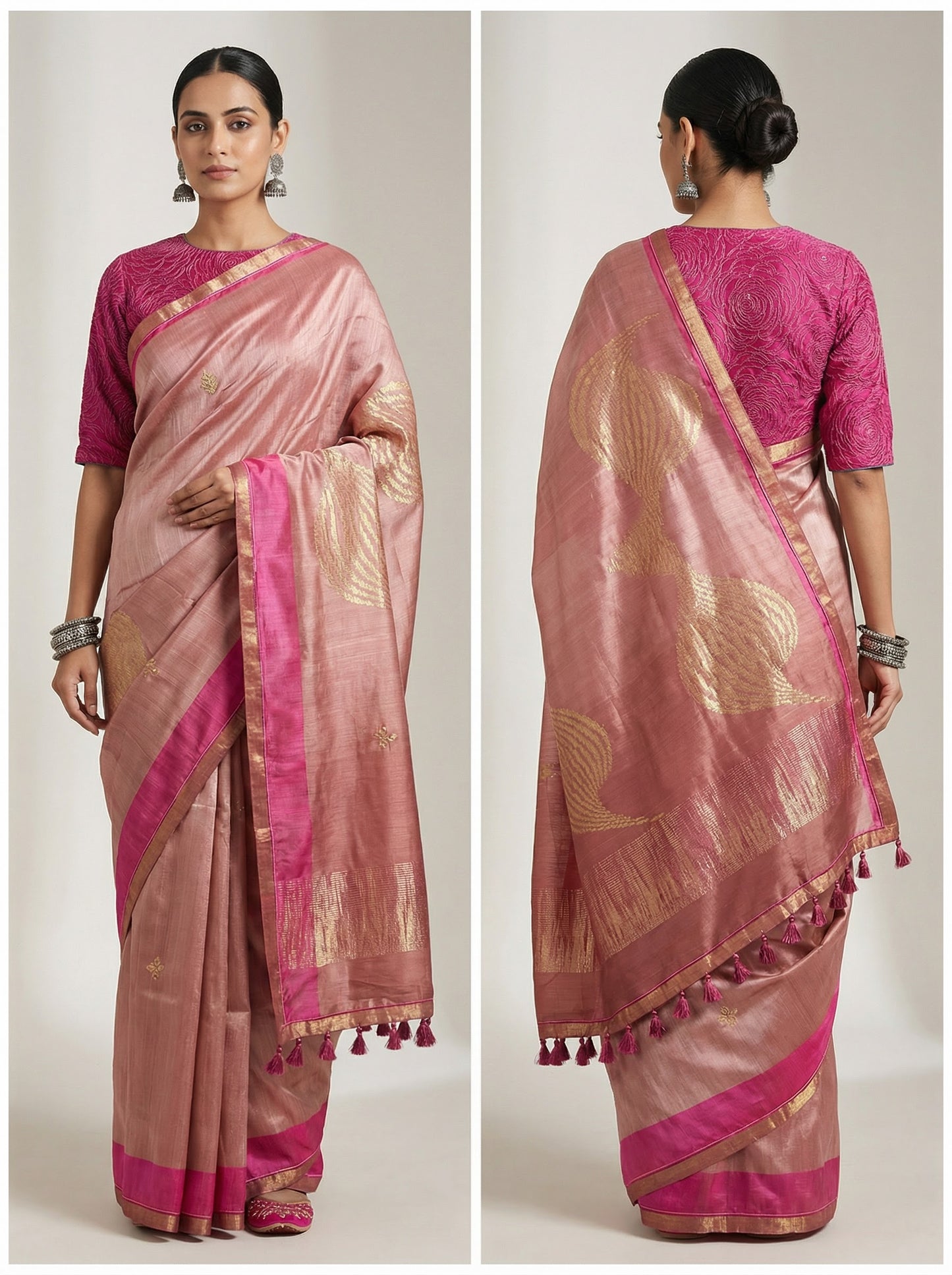 Formal Chanderi Zari Woven Saree