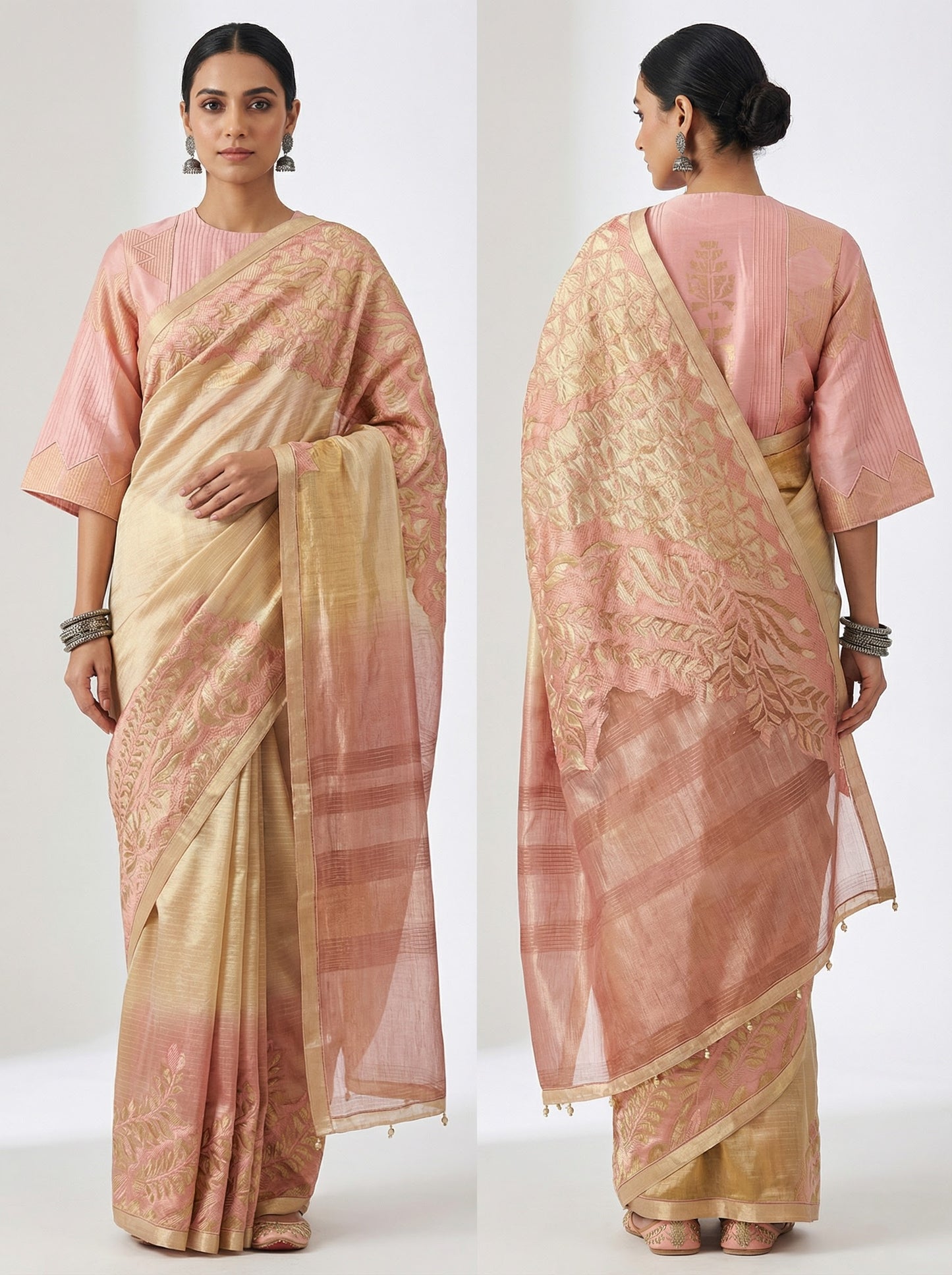 Formal Silk Katabh cutwork saree