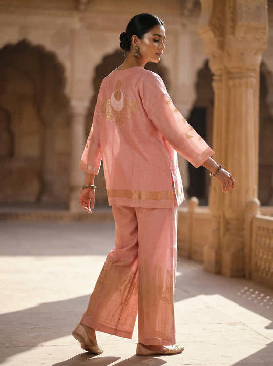 Indowestern Chanderi Formal Coordset