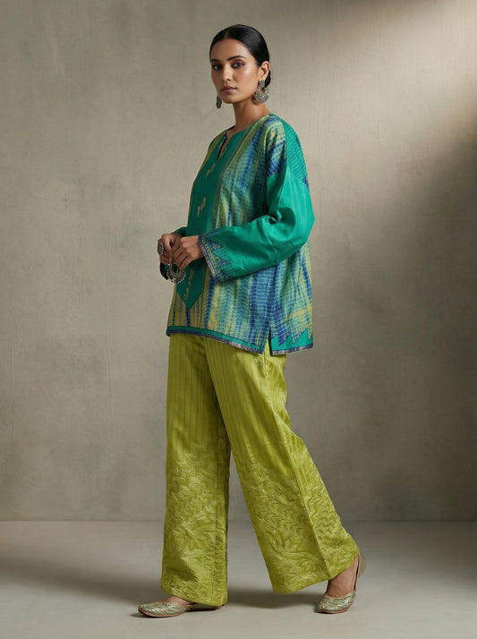 Indowestern Chanderi Formal Coordset