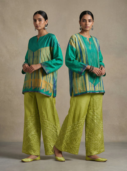 Indowestern Chanderi Formal Coordset